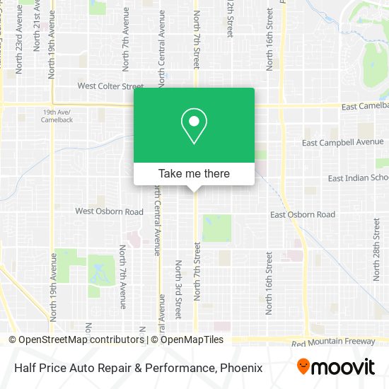Mapa de Half Price Auto Repair & Performance