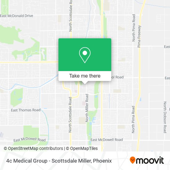 Mapa de 4c Medical Group - Scottsdale Miller