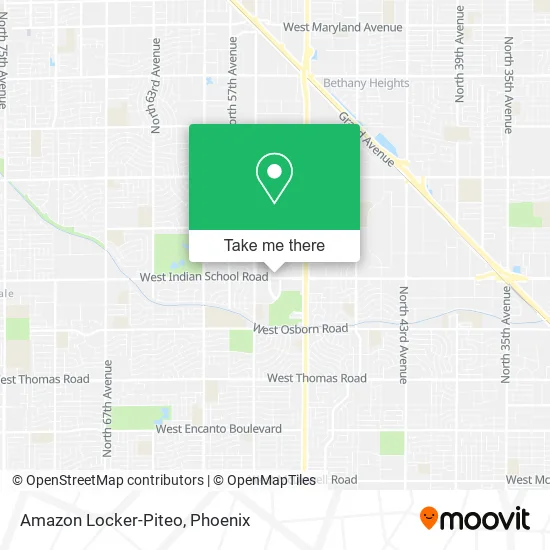 Amazon Locker-Piteo map