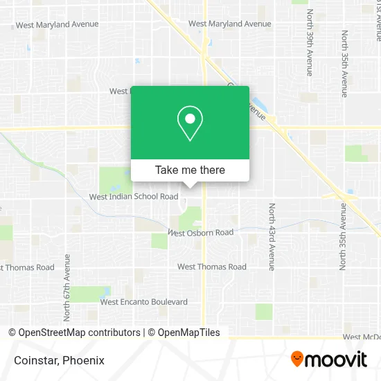Coinstar map