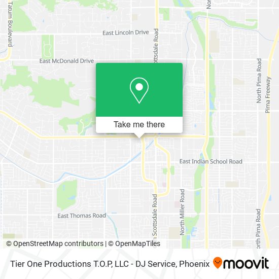 Tier One Productions T.O.P, LLC - DJ Service map