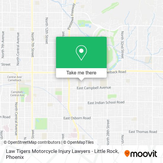 Mapa de Law Tigers Motorcycle Injury Lawyers - Little Rock