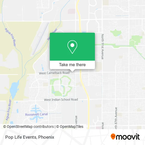 Pop Life Events map