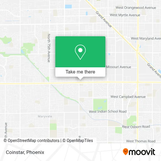 Coinstar map