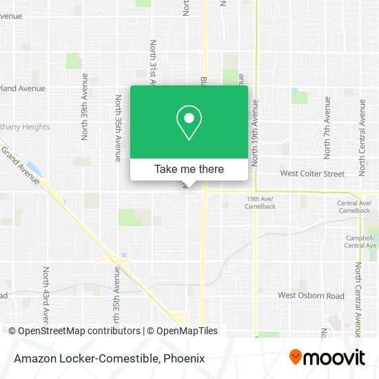 Amazon Locker-Comestible map