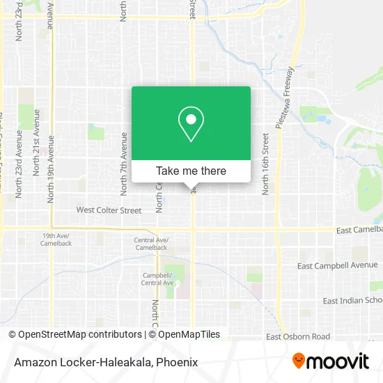 Amazon Locker-Haleakala map