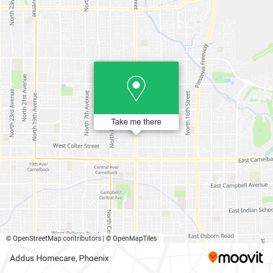 Addus Homecare map