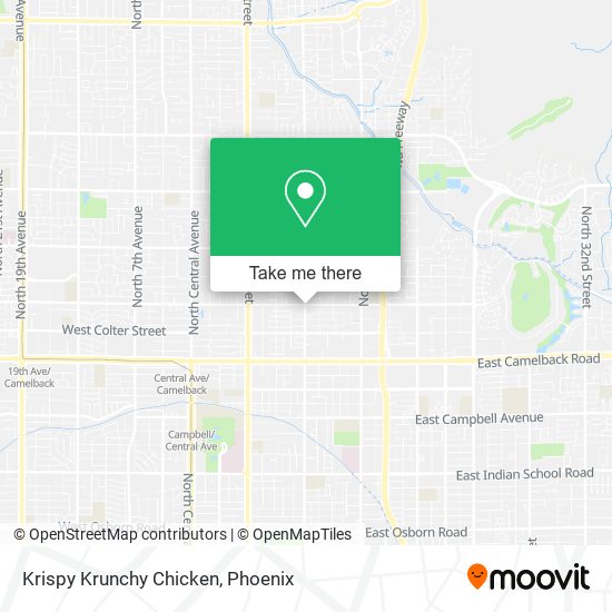 Krispy Krunchy Chicken map