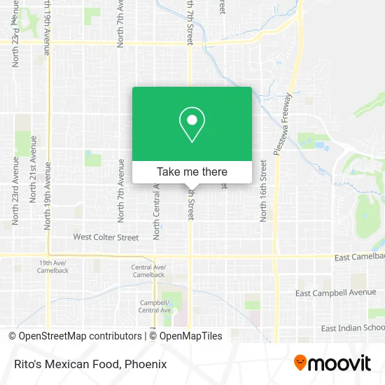 Rito's Mexican Food map