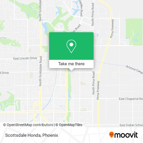 Scottsdale Honda map