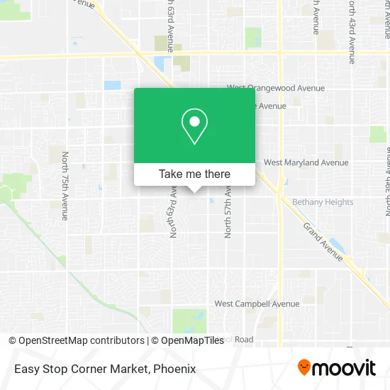 Easy Stop Corner Market map