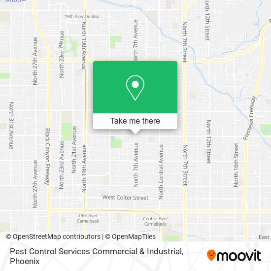Pest Control Services Commercial & Industrial map