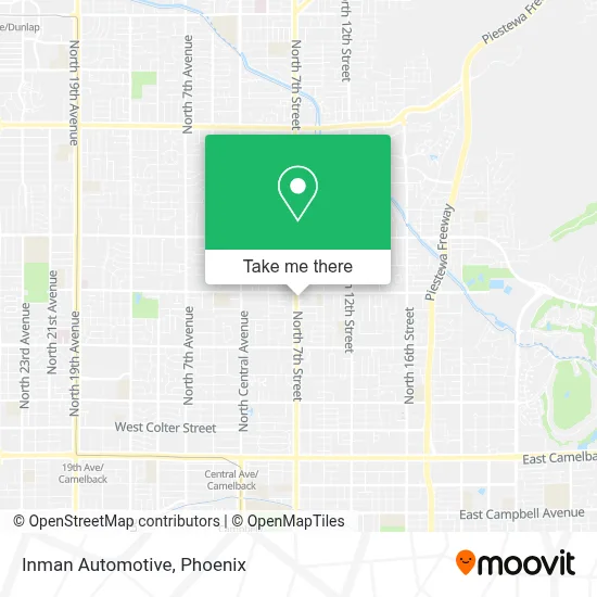 Inman Automotive map