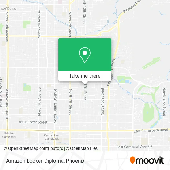 Amazon Locker-Diploma map