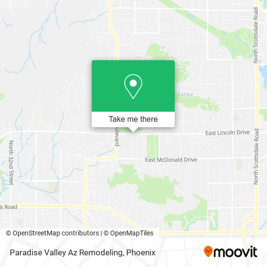 Paradise Valley Az Remodeling map