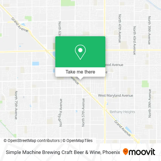 Simple Machine Brewing Craft Beer & Wine map
