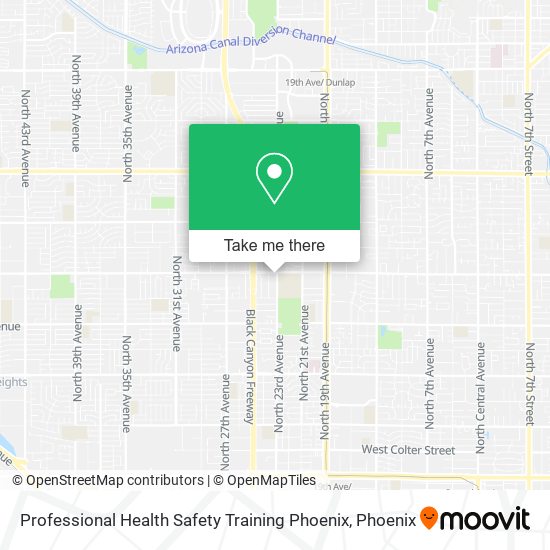 Professional Health Safety Training Phoenix map