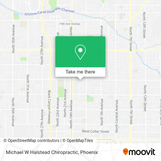 Michael W Halstead Chiropractic map