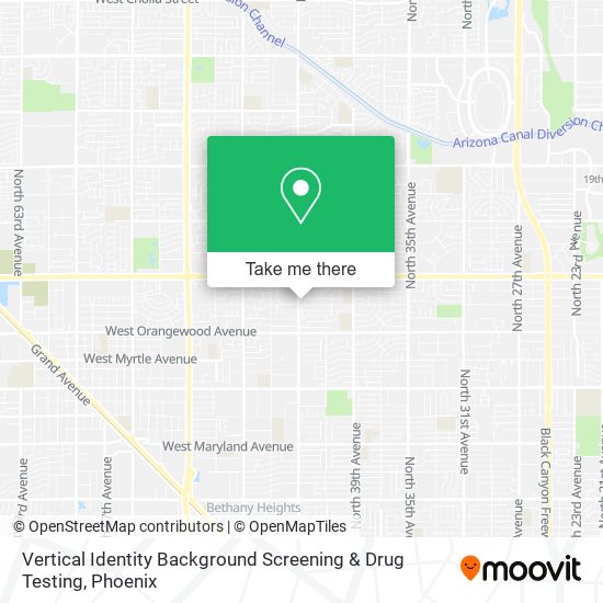 Vertical Identity Background Screening & Drug Testing map