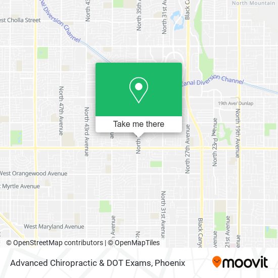 Advanced Chiropractic & DOT Exams map