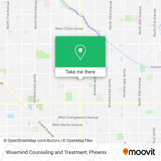 Wisemind Counseling and Treatment map