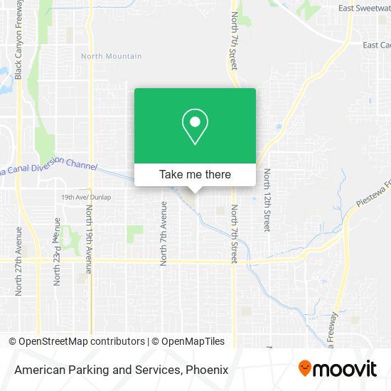 American Parking and Services map