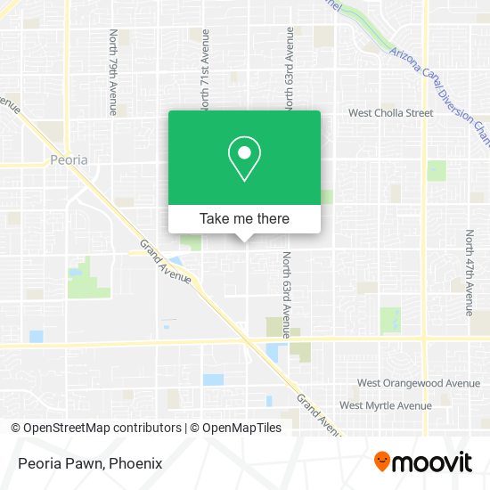 Peoria Pawn map