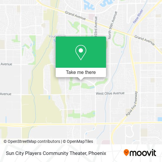 Sun City Players Community Theater map