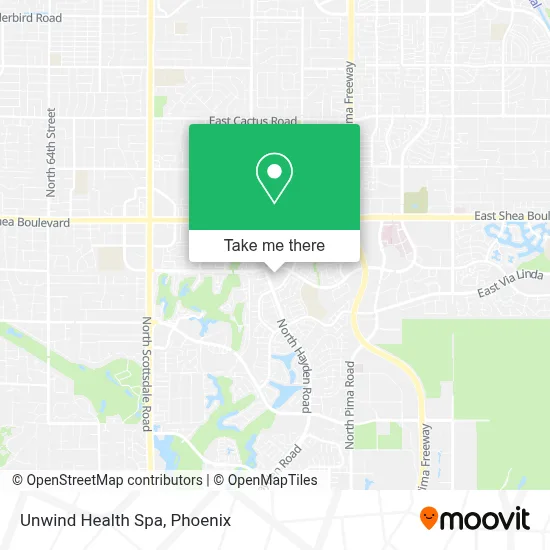 Unwind Health Spa map