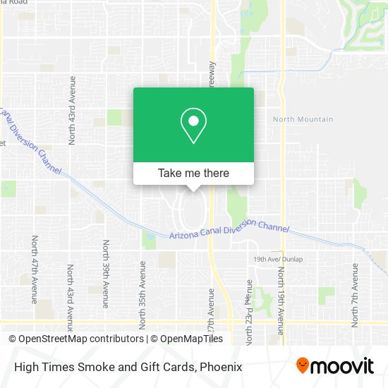 Mapa de High Times Smoke and Gift Cards