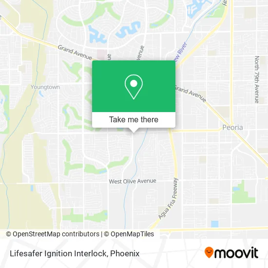 Lifesafer Ignition Interlock map