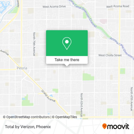 Total by Verizon map