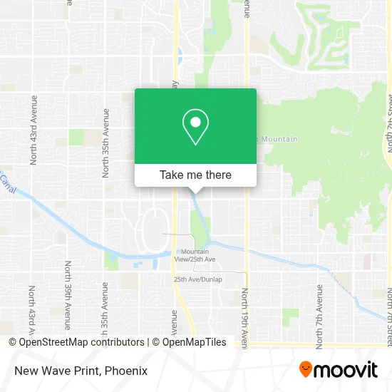 New Wave Print map
