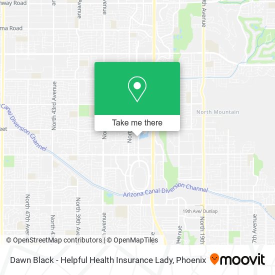 Mapa de Dawn Black - Helpful Health Insurance Lady