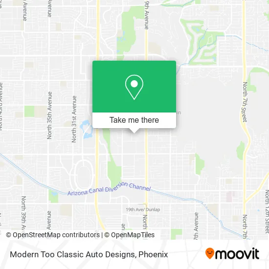 Modern Too Classic Auto Designs map
