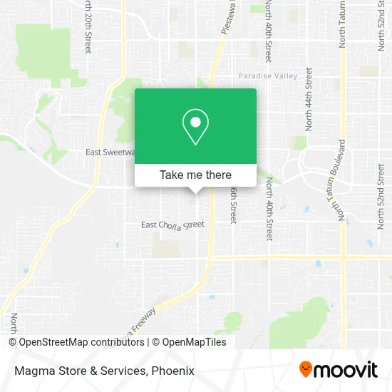 Magma Store & Services map