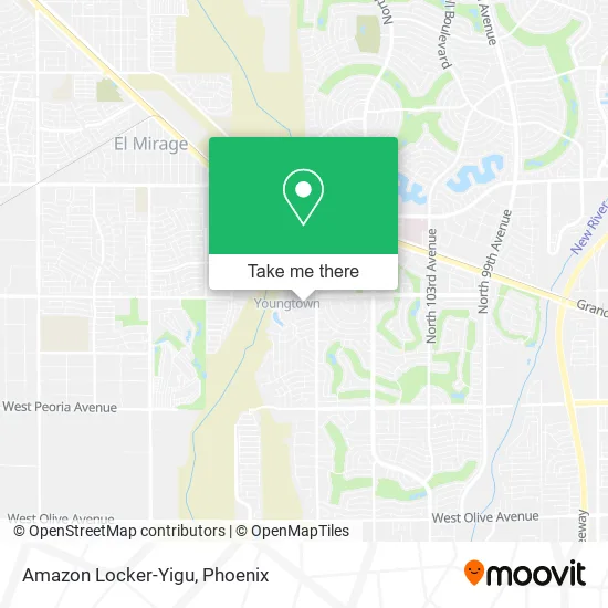 Amazon Locker-Yigu map