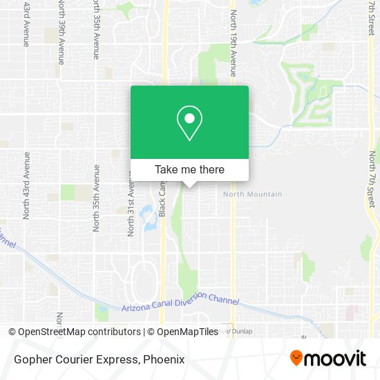 Gopher Courier Express map