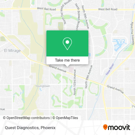 Quest Diagnostics map