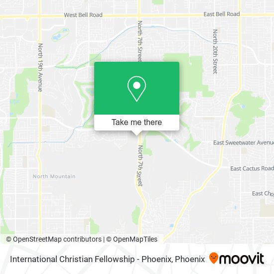 International Christian Fellowship - Phoenix map