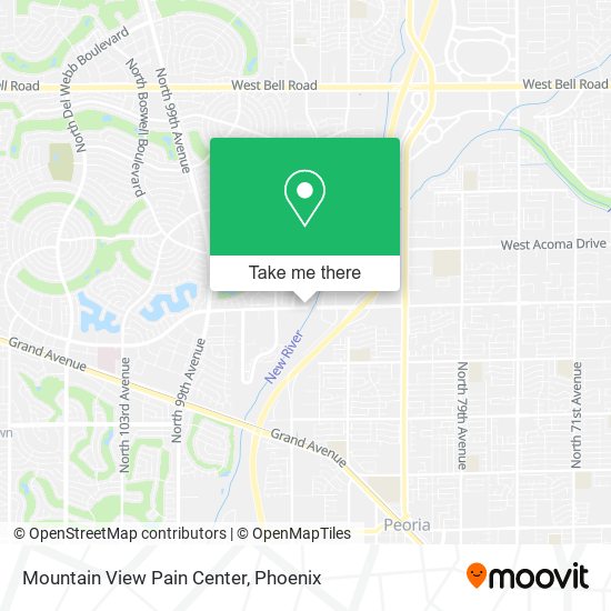 Mapa de Mountain View Pain Center