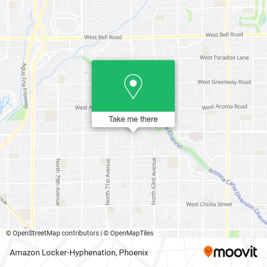 Mapa de Amazon Locker-Hyphenation