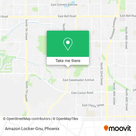 Mapa de Amazon Locker-Gnu