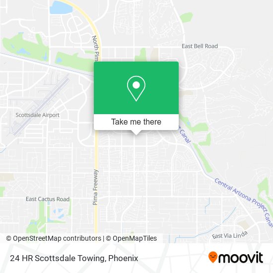 24 HR Scottsdale Towing map