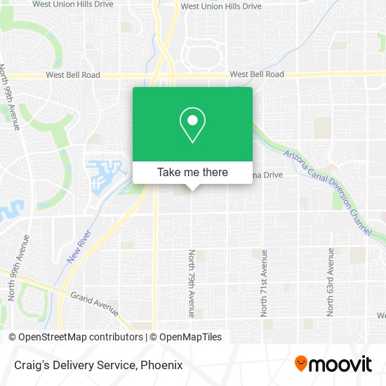 Craig's Delivery Service map