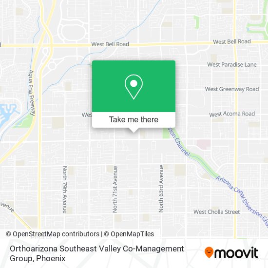 Orthoarizona Southeast Valley Co-Management Group map