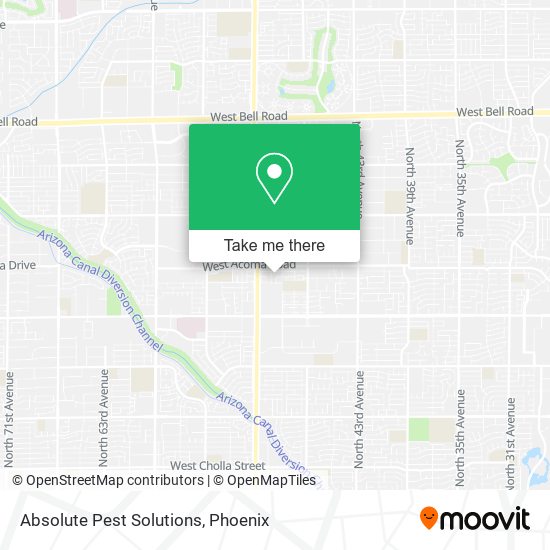 Absolute Pest Solutions map