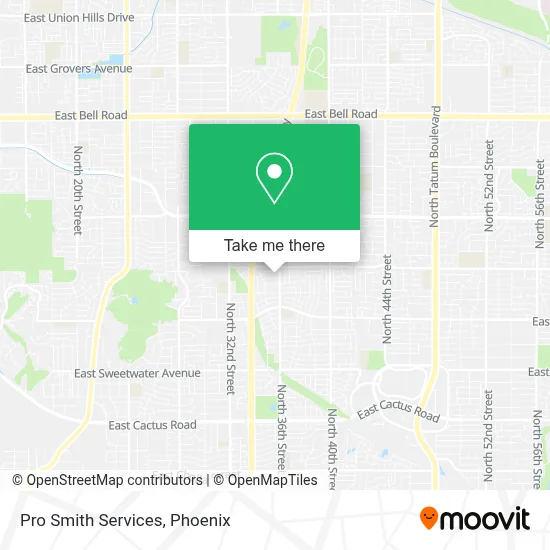 Pro Smith Services map