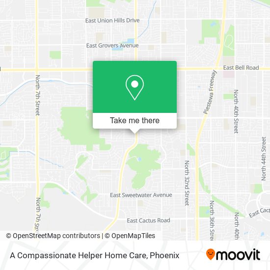 A Compassionate Helper Home Care map
