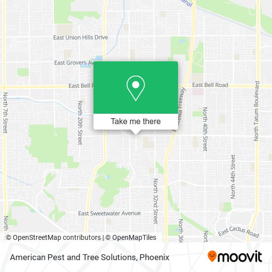 American Pest and Tree Solutions map